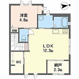 エチュード 1LDKの間取図画像
