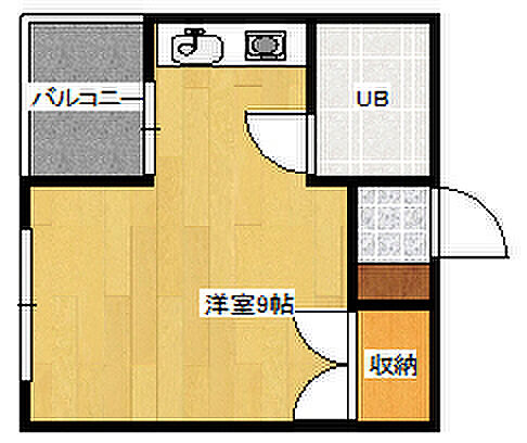 広島県広島市中区住吉町(賃貸マンション1R・4階・17.00㎡)の写真 その2