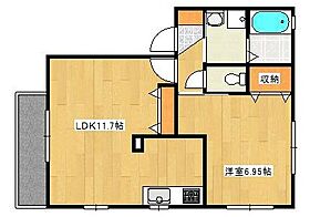 広島県広島市西区草津梅が台（賃貸アパート1LDK・1階・42.15㎡） その2