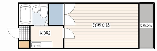 広島県広島市中区吉島西１丁目(賃貸マンション1K・2階・21.60㎡)の写真 その2