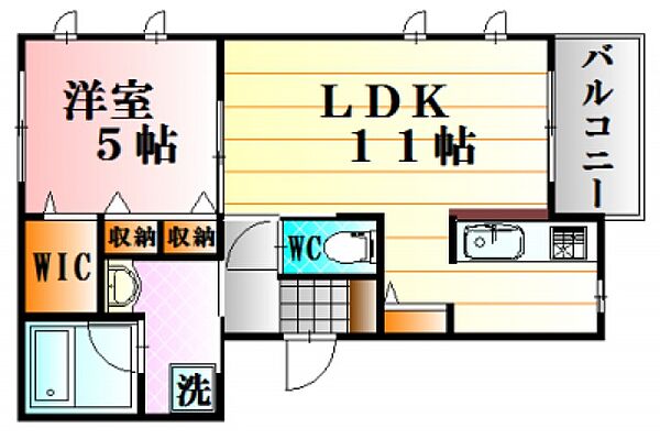 広島県広島市安佐南区祇園３丁目(賃貸マンション1LDK・2階・40.91㎡)の写真 その2