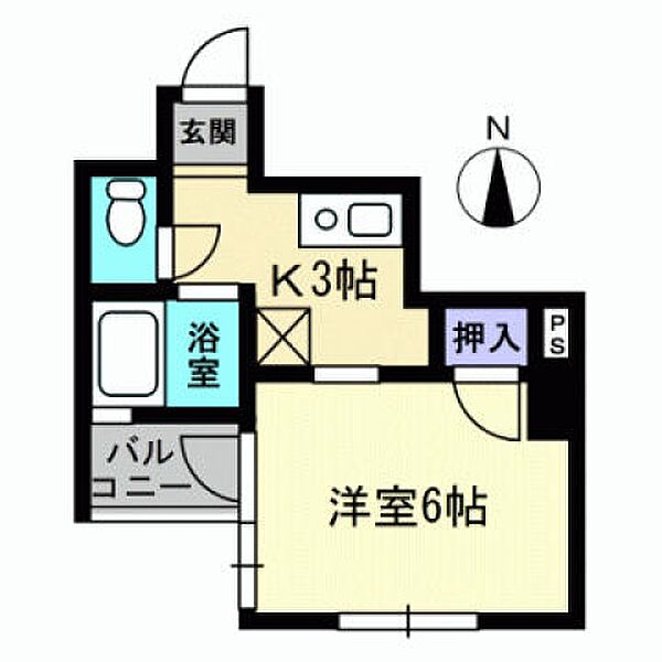 広島県広島市中区中島町(賃貸マンション1K・3階・19.47㎡)の写真 その2