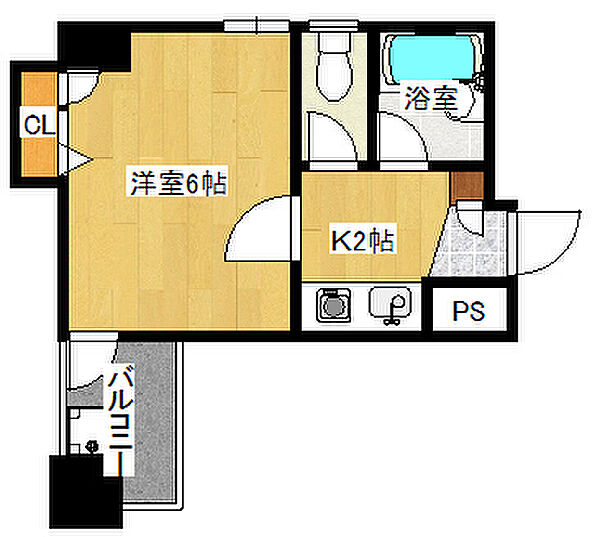 広島県広島市中区大手町５丁目(賃貸マンション1K・8階・18.91㎡)の写真 その2