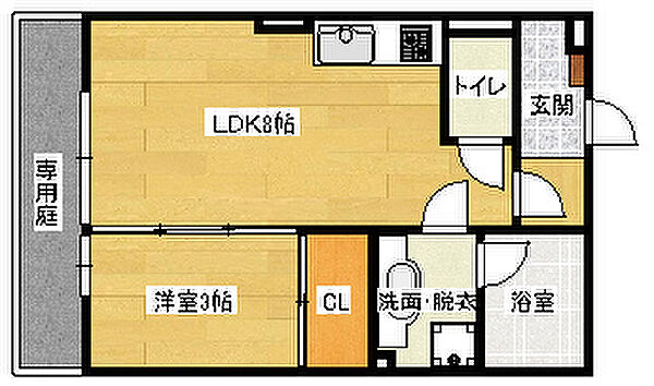 広島県広島市安佐南区緑井８丁目(賃貸アパート1LDK・1階・29.25㎡)の写真 その2