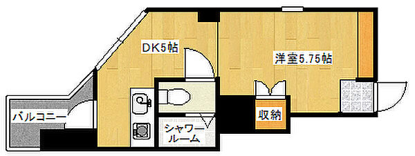 広島県広島市西区井口３丁目(賃貸マンション1R・4階・25.00㎡)の写真 その2