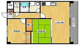 広島県広島市南区段原２丁目（賃貸マンション2LDK・4階・58.50㎡） その2