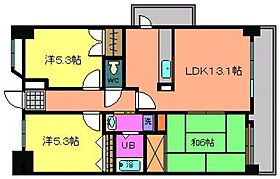 広島県広島市安佐南区大町東３丁目（賃貸マンション3LDK・6階・65.95㎡） その2