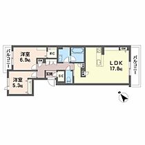 広島県広島市南区東本浦町（賃貸マンション2LDK・2階・72.70㎡） その2