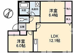 広島県広島市安佐南区長楽寺１丁目（賃貸アパート2LDK・1階・57.75㎡） その2