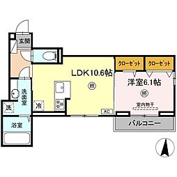 間取図画像 1LDK