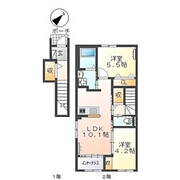間取図画像 2LDK