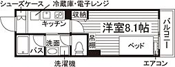 (仮称)山口大工学部南学生マンション 1Kの間取図画像