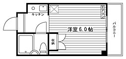 コーポセンチュリー ワンルームの間取図画像