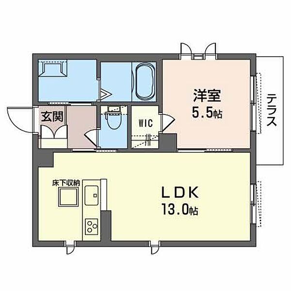 Halumiere 101｜和歌山県和歌山市西布経丁２丁目(賃貸マンション1LDK・1階・43.30㎡)の写真 その2