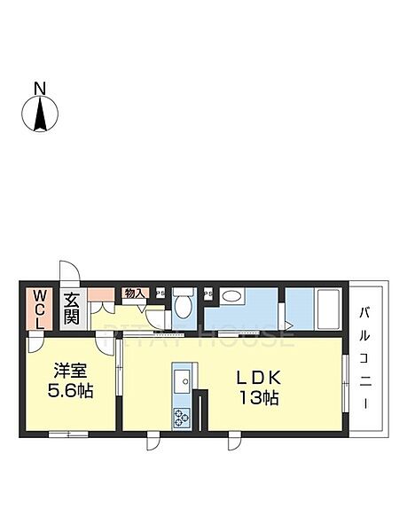 ベレオ金龍寺丁 202｜和歌山県和歌山市金龍寺丁(賃貸マンション1LDK・2階・45.90㎡)の写真 その2