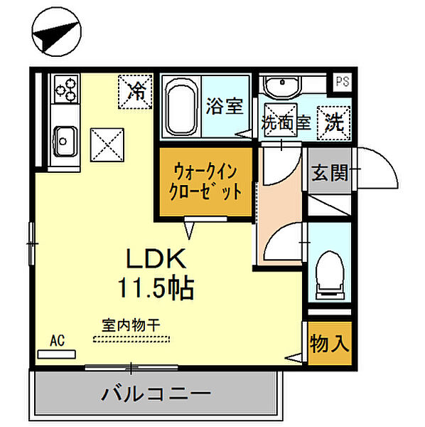 D-room出島 101｜和歌山県和歌山市出島(賃貸アパート1R・1階・32.80㎡)の写真 その2