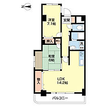 ラ・ブランシェ・Ｓ 405 ｜ 和歌山県和歌山市鷹匠町１丁目（賃貸マンション2LDK・4階・64.97㎡） その2