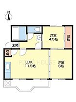 湊コーポI 407 ｜ 和歌山県和歌山市湊（賃貸マンション2LDK・4階・46.29㎡） その2