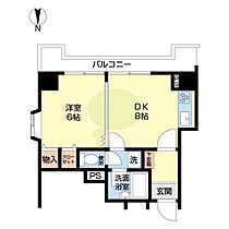 パリ・シャトー本町 407 ｜ 和歌山県和歌山市屋形町１丁目（賃貸マンション1DK・4階・32.37㎡） その2