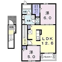 シャン・ノールXVIII 205 ｜ 和歌山県和歌山市福島893（賃貸アパート2LDK・2階・57.76㎡） その2