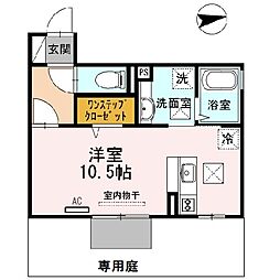 D-roomFIT ワンルームの間取図画像