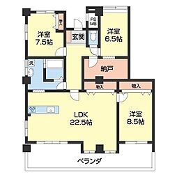間取図画像 3LDK