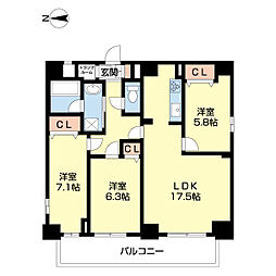 Ｍ・メゾン小松原 9階