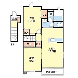 グラース・シェーネI 2階/201