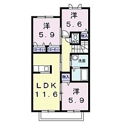 シャーメゾン西庄 3LDKの間取図画像