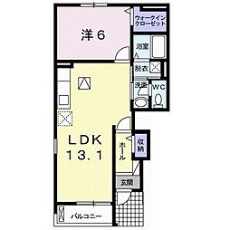 グラン・ポシビリテ1 1LDKの間取図画像