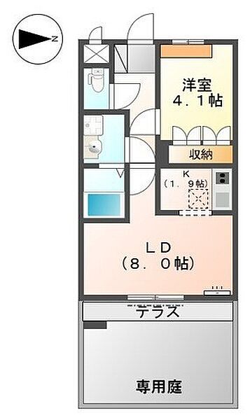プリマヴェラ 103｜和歌山県和歌山市西田井(賃貸アパート1LDK・1階・36.00㎡)の写真 その2