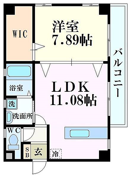 兵庫県姫路市忍町(賃貸マンション1LDK・4階・48.40㎡)の写真 その2