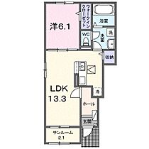 兵庫県姫路市網干区田井（賃貸アパート1LDK・1階・50.01㎡） その2