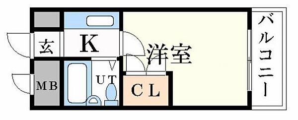 兵庫県姫路市龍野町３丁目(賃貸マンション1K・4階・17.70㎡)の写真 その2