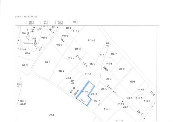 対象地の公図と...