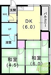 間取図画像 2DK