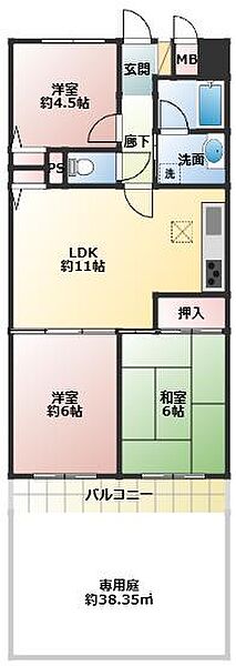間取りを拡大表示