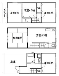 壬生賀陽御所町貸家