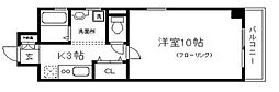恒栄館 1Kの間取図画像