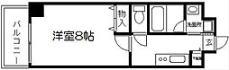 クリスタルグランツ京都御所北 1Kの間取図画像