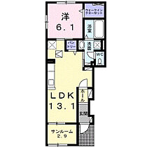 プロムナードII  ｜ 大阪府和泉市唐国町2丁目（賃貸アパート1LDK・1階・51.74㎡） その1