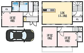 大阪府泉大津市戎町（賃貸一戸建3LDK・1階・80.65㎡） その1