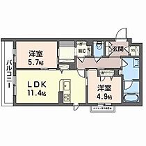 大阪府泉大津市下之町（賃貸マンション2LDK・3階・61.55㎡） その2