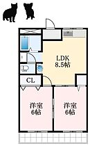 大阪府堺市中区土師町3丁（賃貸マンション2LDK・2階・45.07㎡） その2