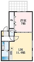 大阪府堺市西区浜寺石津町東2丁（賃貸アパート1LDK・2階・42.30㎡） その2