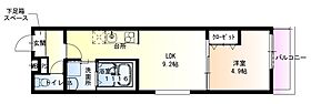 大阪府泉大津市助松町2丁目（賃貸アパート1LDK・3階・33.60㎡） その2