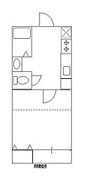 エクレール山下町 1階1Kの間取り
