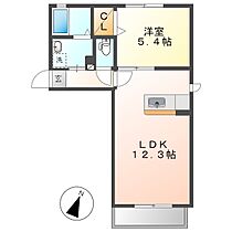 プランタン  ｜ 岡山県倉敷市川入（賃貸アパート1LDK・1階・40.41㎡） その2