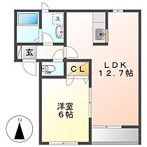 岡山県倉敷市中庄（賃貸アパート1LDK・2階・40.99㎡） その2