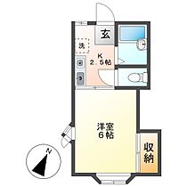 岡山県倉敷市中庄（賃貸アパート1K・2階・20.28㎡） その2